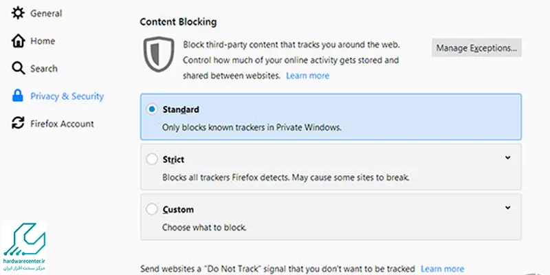 حذف تبلیغات در فایرفاکس ویندوز با Content Blocking