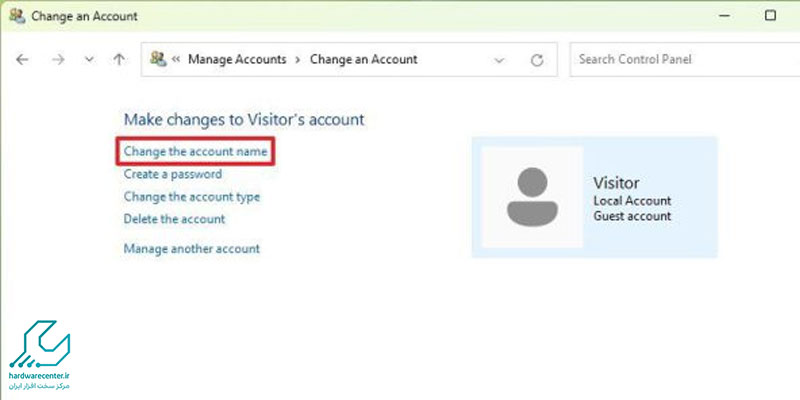 چگونه نام کاربری ویندوز را عوض کنیم